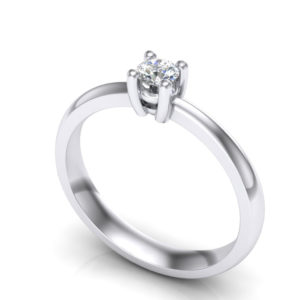 Klasičan prsten sa brilijantom Xkp0159