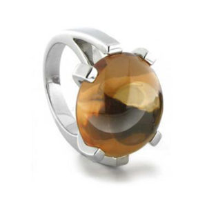 prsten od srebra sa kamenom u boji