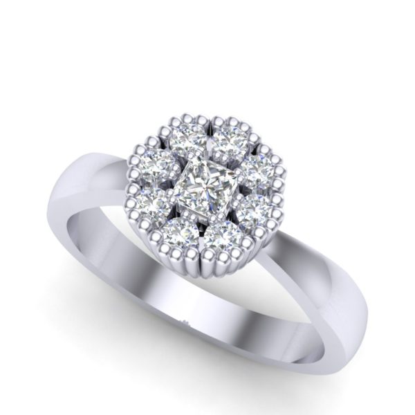 Dijamantski prsten od belog zlata Xkp0210
