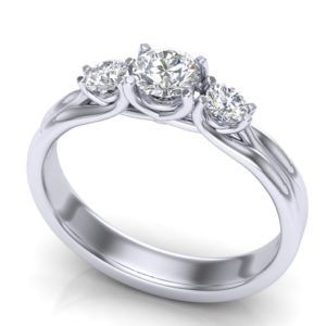 Elegantan prsten sa brilijantima
