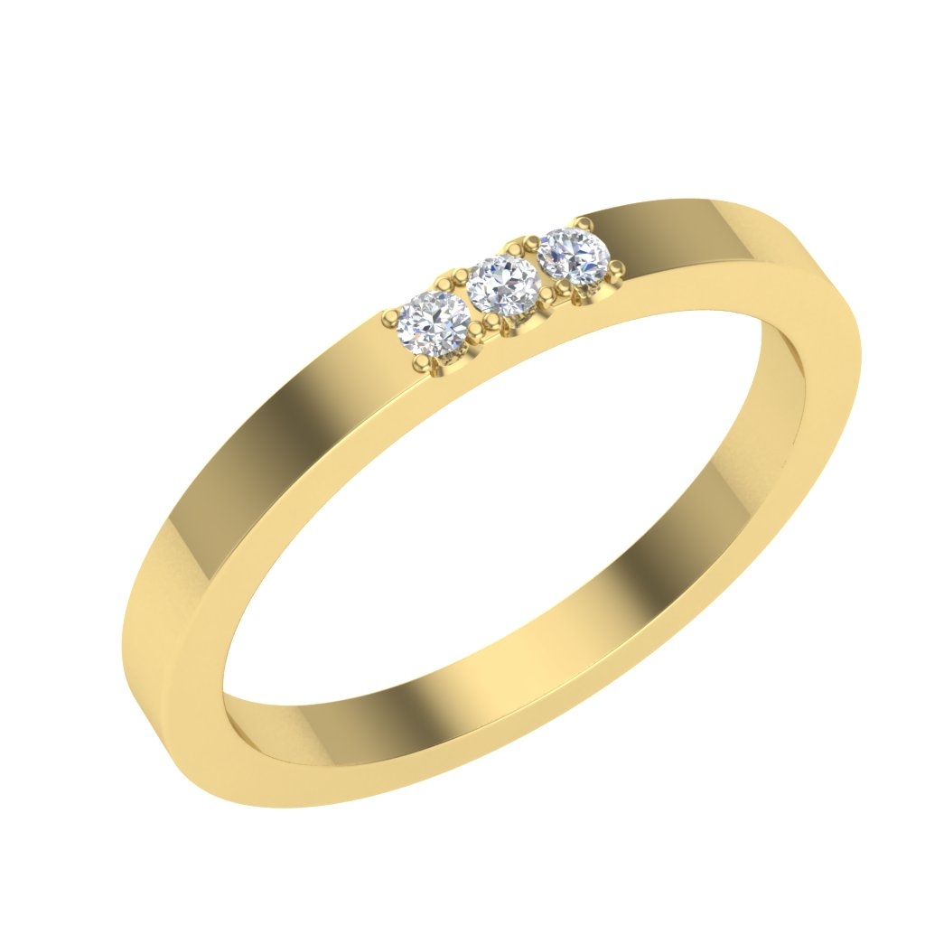 Klasična prsten/burma od žutog zlata