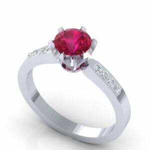 Dijamantski prsten sa rubinom Xkp5272